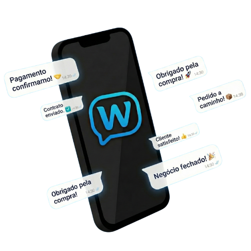 Phone Mockup with WhatsApp Messages